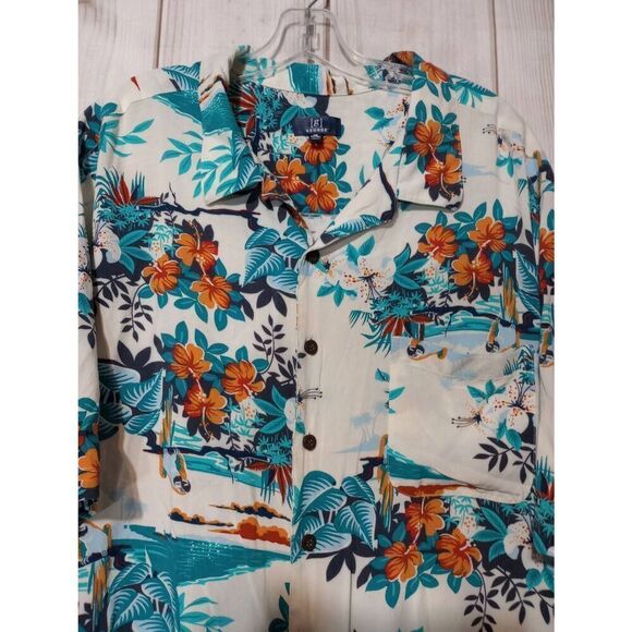 George Shirt Men's 3xl Hawaiian Button Front Parrot Tropical‎ - Picture 3 of 6